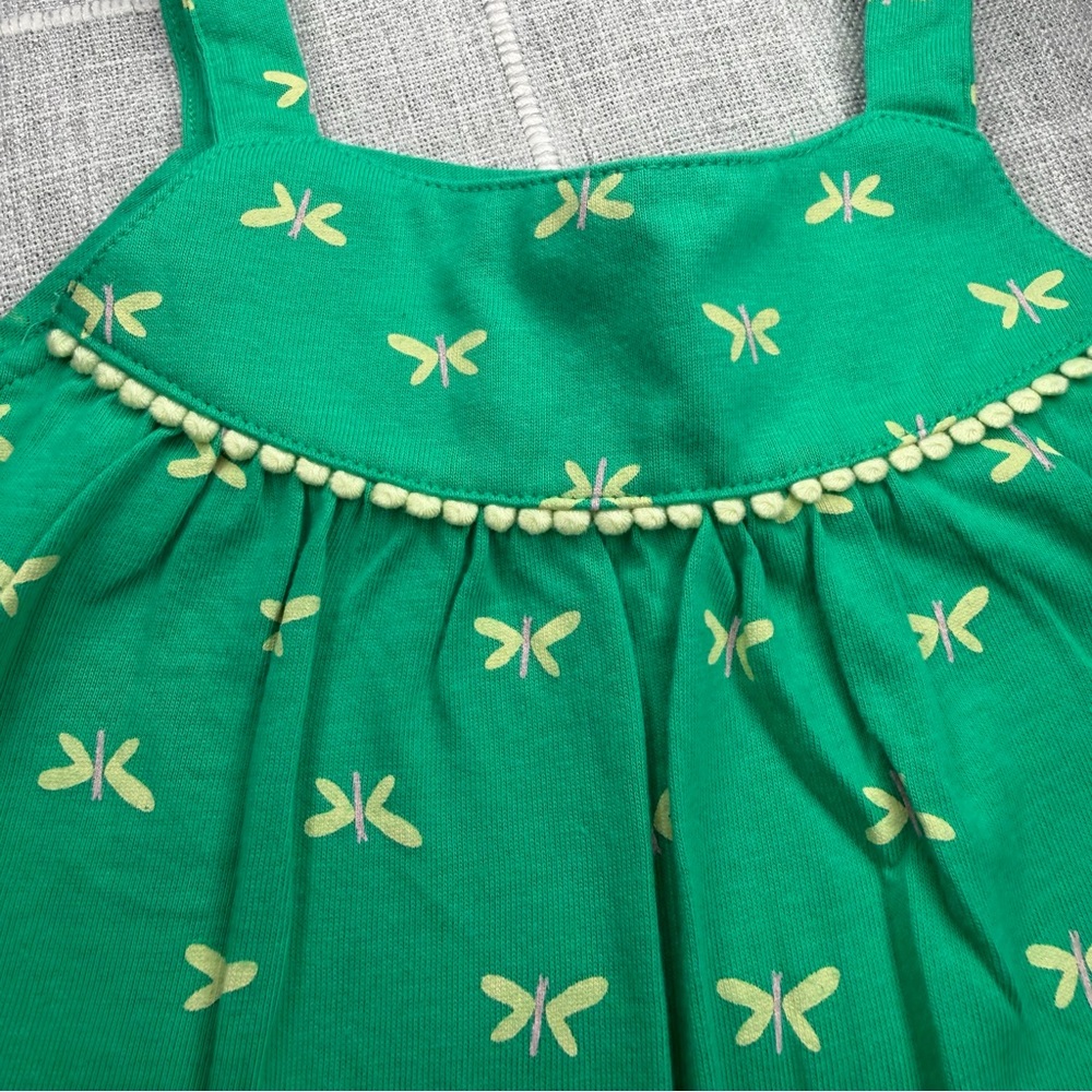 Carter's 18 Months‎ Baby Butterfly Sunsuit Green Bodysuit Dress NEW - Picture 4 of 8